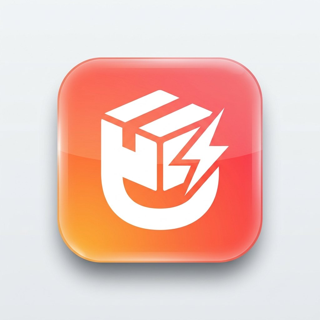 Modern 3D App Icon (Squircle)